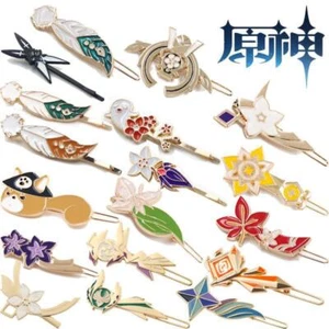 Genshin Impact Hair Clip Cosplay Handcraft Hairpin Accessories Anime Headdress - Picture 1 of 29