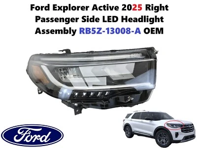 Conjunto de faros LED laterales derecho pasajero Ford Explorer Active 2025 RB5Z13008A Foto 1 de 4
