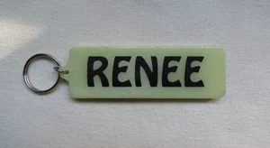Glow in the Dark "Renee" Key Chain - Picture 1 of 2