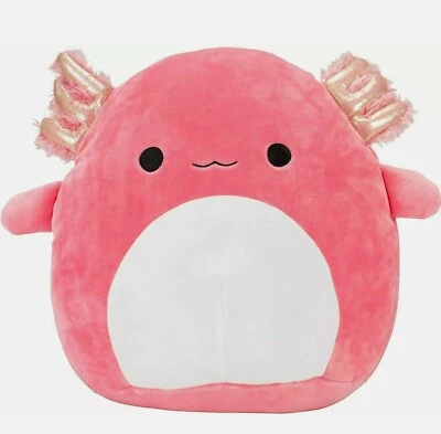 AUTÉNTICO Squishmallow Axolotl Archie Rosa 12" Kellytoy Peluche Regalo San Valentín Foto 1 de 4
