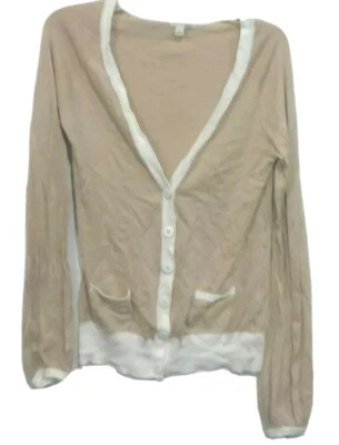HALOGEN L  Boyfriend style Cardigan Button SWEATER  - Image 1 of 4