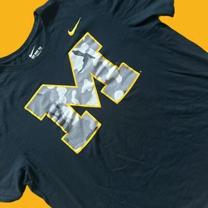 Nike - Mens XL - Short Sleeve - Michigan Wolverines Camouflage Logo - Picture 1 of 2