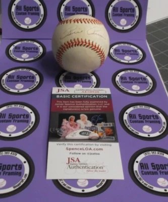 Bill Pierce Chicago White Sox Autographed Baseball JSA #AE58920 BUDIG Practice - Image 1 of 4