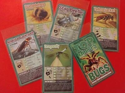 2020 Top Trumps BUGS🐞 used (you pick) cards Free Shipping - Image 1 of 2