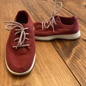 Allbirds Wool Runners Herren Größe 9 Rot Leger Wolle Turnschuhe Kostenloser Versand - Bild 1 von 7