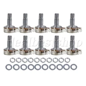 Guitar Pots Full Size A250K Short Split Shaft Potentiometers ST Style Pack of 20 - Picture 1 of 3