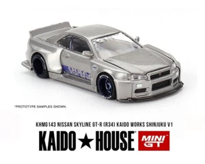 Kaido House x Mini GT Nissan GT-R R34 Kaido Works Shinjuku V1 #143 1/64 - Foto 1 di 2