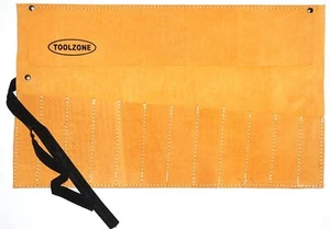 12 Pocket Leather Tool / Chisel Roll - Picture 1 of 2