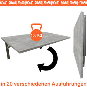 Beton | Wandtisch Wandklapptisch Küchentisch Schreibtisch Esstisch