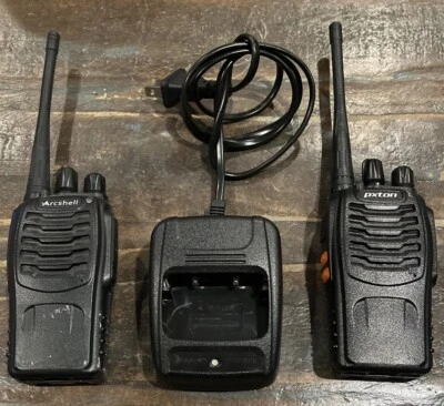 Arcshell Two-Way Radios AR-5 (x2) with 1 Cradles Charger- Tested - Image 1 of 4
