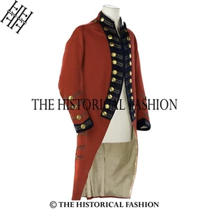 Royal Marine Uniform 17th Century Major General Jacket Red Wool British Uniform - Picture 1 of 3