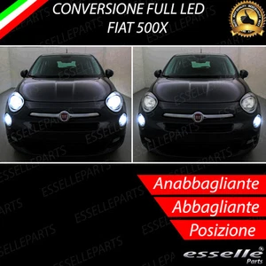 KIT FARI FULL LED FIAT 500X FINO AL 2016 ANABBAGLIANTI ABBAGLIANTI DIURNE 6000K - Foto 1 di 3