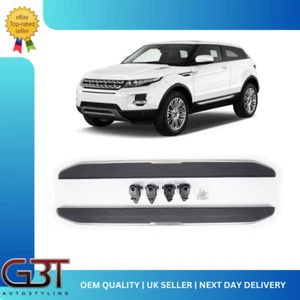 FÜR RANGE ROVER EVOQUE PURE/PRESTIGE SEITENSTUFEN LAUFBRETTER OE STIL SILBER - Bild 1 von 9