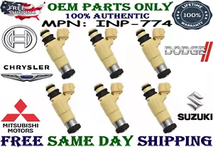 NEW 6 SETS Nikki OEM Fuel Injectors for 2001,02,03,04,2005 Dodge Stratus 2.4L I4 - Picture 1 of 4
