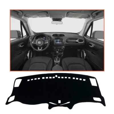 For Jeep Renegade 15-21 Black Car Dash Cover Mat Dashboard Pad Shade Protective — 第 1/4 张图片