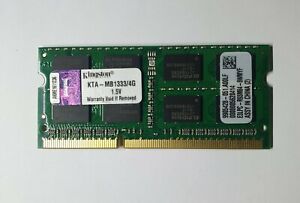 KINGSTON 1X4GB 4GB KTA-MB1333/4G DDR3 4GB 2Rx8 PC3 10600S Laptop Ram Memory 