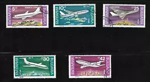 BULGARIA 1990 - Short Set of 5 - AIRCRAFT (Aviation) - SG 3705 to 3709 - CTO - Picture 1 of 1