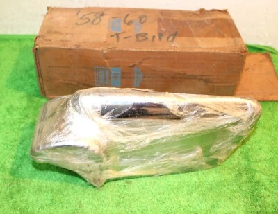 1958 1959 1960 Thunderbird techo rígido sedán convertible nuevo de Lote Antiguo LH protector de parachoques delantero Foto 1 de 4