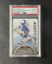 Ukko-Pekka Luukkonen 2021-22 Upper Deck Series 2 Young Guns Canvas Black PSA 10