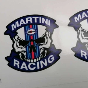 MARTINI RACING Skull Sticker vinyl découpé  - Foto 1 di 2