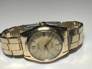 RELOJ DE PULSERA AUTOMÁTICO VINTAGE ROLEX OYSTER PERPETUAL 6634 CON TAPA DE ORO PARA HOMBRE - Imagen 1 de 14