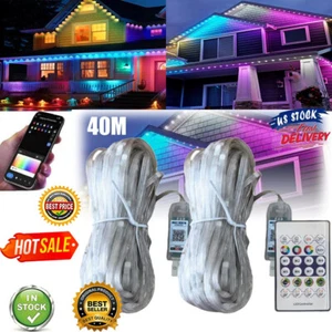 200-400 Smart Rainbow LED Permanent Outdoor Lights USB Bluetooth APP Control Kit - Picture 1 of 18