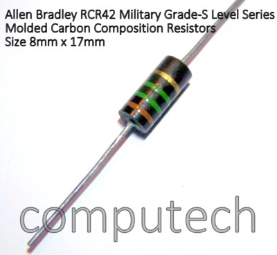 ALLEN BRADLEY 1 pezzo Resistenza a impasto di carbone 82 KOhm 2W 5% Allen-Bradley RCR42