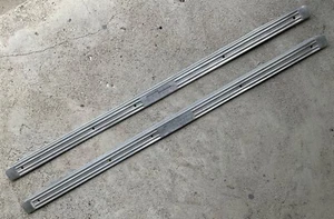 1959-60 CADILLAC SILL PLATES R&L =2 DOOR THRESHOLD TRIM OEM SKID #4754854 -E - Picture 1 of 15
