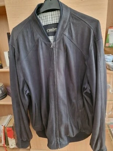 Herren Wildlederjacke Schwarz Große 52 Marke Christ Bundjacke - Bild 1 von 10