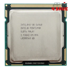 Intel Pentium Dual-Core G6960 SLBT6 2.9GHz 3MB LGA1156 Desktop Processor CPU 73W - Picture 1 of 2