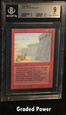 BGS Beta Wall of Stone  9 QUAD+ Magic Beckett Graded MTG