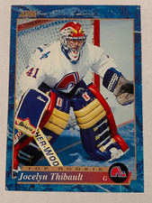 1994 Score Hockey #593 - Jocelyn Thibault Rookie Card