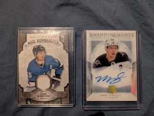 17-18 UD Upper Deck The Cup Enshrinements Mark Scheifele /99 Auto+GameMaterial - Picture 1 of 5