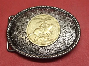 Winchester Messing/Stahl Gürtelschnalle - Bild 1 von 2