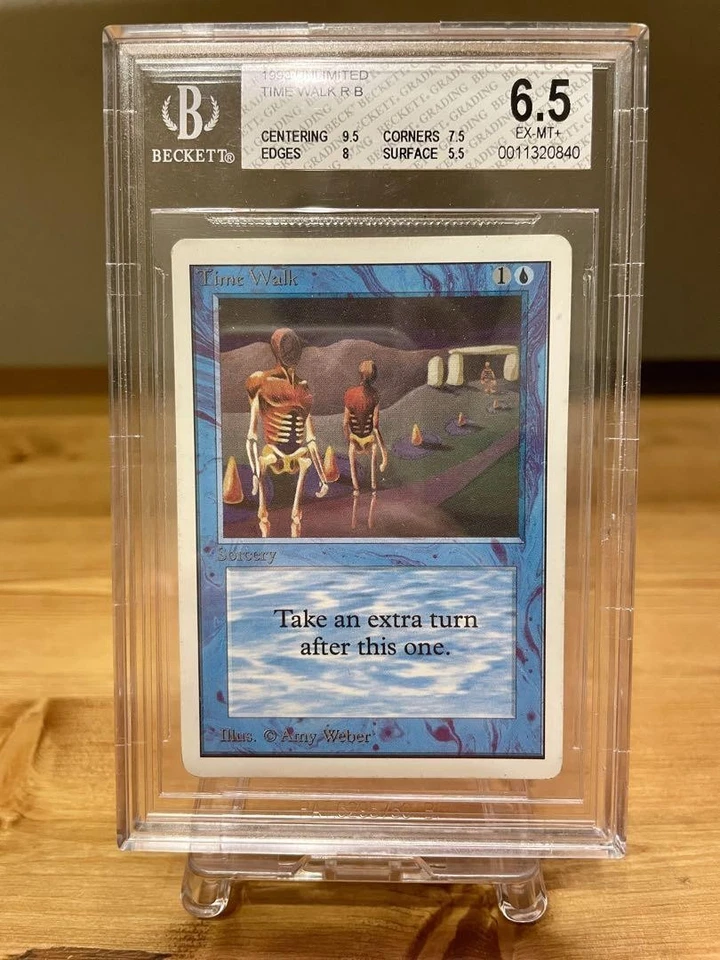 MTG Time Walk Power 9 Unlimited 2ED BGS 6.5 Beckett Graded Vintage Card - Image 1 of 2