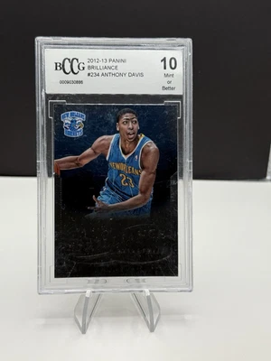 2012-13 Panini Brilliance - #234 Anthony Davis (RC)  Rookie BGS Gem Mint 10 - Image 1 of 3