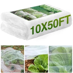 10 * 50FT Garden Mesh Barrier, Ultra Fine Plant Netting for Protection, Fruit... - Picture 1 of 7