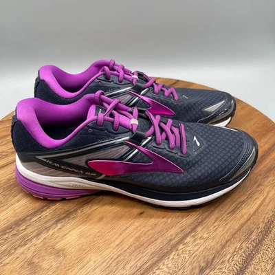 Brooks Ravenna 8 Womens Size 9 B Blue Purple Running Comfort Walking Gym Sneaker - Image 1 of 4