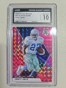 2020 mosaic pink camo Emmitt Smith cgc 10 - Picture 1 of 2