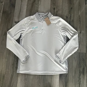 Nike Herren Dri-FIT 1/4-Reißverschluss Laufoberteil grau/weiß XL xlarge - brandneu - Bild 1 von 14