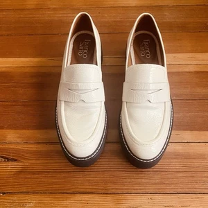 Mocasín Franco Sarto Mujer L Balin Suela Grueso Penny Crema Talla 7 - Imagen 1 de 8