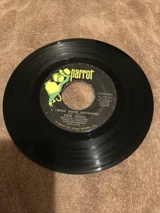 TOM JONES I (WHO HAVE NOTHING)/STOP BREAKING MY HEART PARROT REC. VINYL 45 - Picture 1 of 2