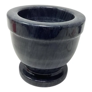 Massiver Marmor Apotheker Mörser Schleifschale Gewürze Medizin 4,5" schwer ohne Stößel - Bild 1 von 6