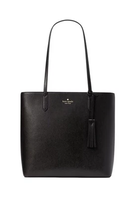 Nuevo Bolso de Mano KATE SPADE Negro Cuero Saffiano Jana Foto 1 de 4