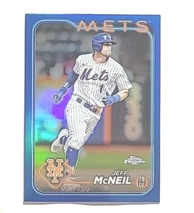 2024 Topps Chrome Blue Ref /150 Jeff McNeil (METS) !! - Picture 1 of 3