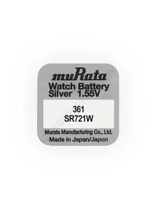 Murata 361 / SR721W Silver Oxide Watch Battery - Picture 1 of 1