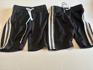 2 Pair Boys Resinta Tie Shorts 2T Black - Picture 1 of 2