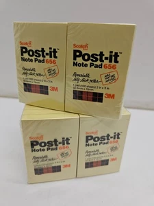 Post-it Note Pads 656 Self-Stick 2x3 Yellow Lot of 24 Vintage NOS Made in USA - Picture 1 of 4