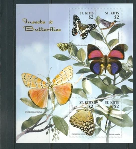 ST. Kitts  SC # 619a-d Insects And  Butterflies .  MNH - Picture 1 of 1