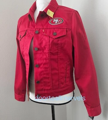 Chaqueta de Camionero Levi Strauss NFL SF 49ers Denim Talla M NUEVA CON ETIQUETAS AUTOGRAFIADA J. GAROPPOLO Foto 1 de 4